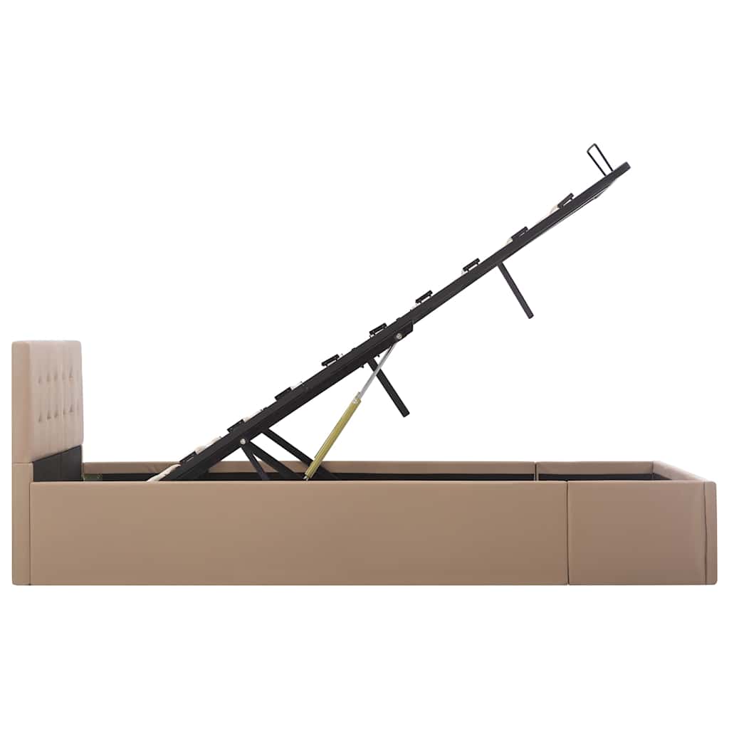 Πλαίσιο Κρεβατιού με Αποθ. Χώρο Καπουτσίνο 120x200 εκ Δερματίνη