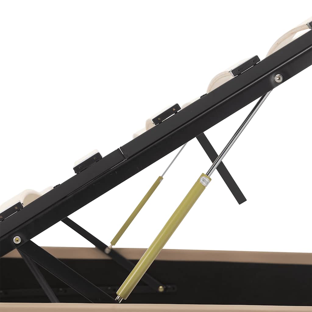 Πλαίσιο Κρεβατιού με Αποθ. Χώρο Καπουτσίνο 120x200 εκ Δερματίνη