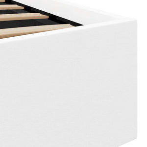 Πλαίσιο Κρεβατιού Αποθ. Χώρο/LED Μαύρο 100x200 εκ. Δερματίνη - PAKOBAZAAR