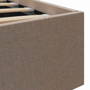 Πλαίσιο Κρεβατιού με Αποθηκ. Χώρο Taupe 120x200 εκ. Υφασμάτινο - PAKOBAZAAR