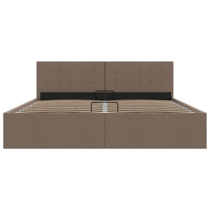Πλαίσιο Κρεβατιού με Αποθηκ. Χώρο Taupe 180x200 εκ. Υφασμάτινο - Pakobazaar