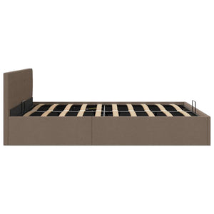 Πλαίσιο Κρεβατιού με Αποθηκ. Χώρο Taupe 180x200 εκ. Υφασμάτινο - Pakobazaar