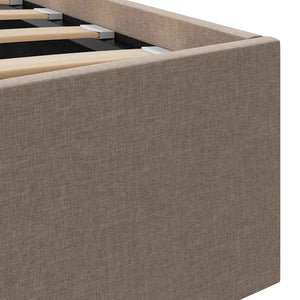 Πλαίσιο Κρεβατιού με Αποθηκ. Χώρο Taupe 180x200 εκ. Υφασμάτινο - Pakobazaar