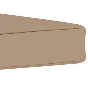 Μαξιλάρα Δαπέδου / Παλέτας Taupe 60 x 61,5 x 6 εκ. Υφασμάτινη - Pakobazaar