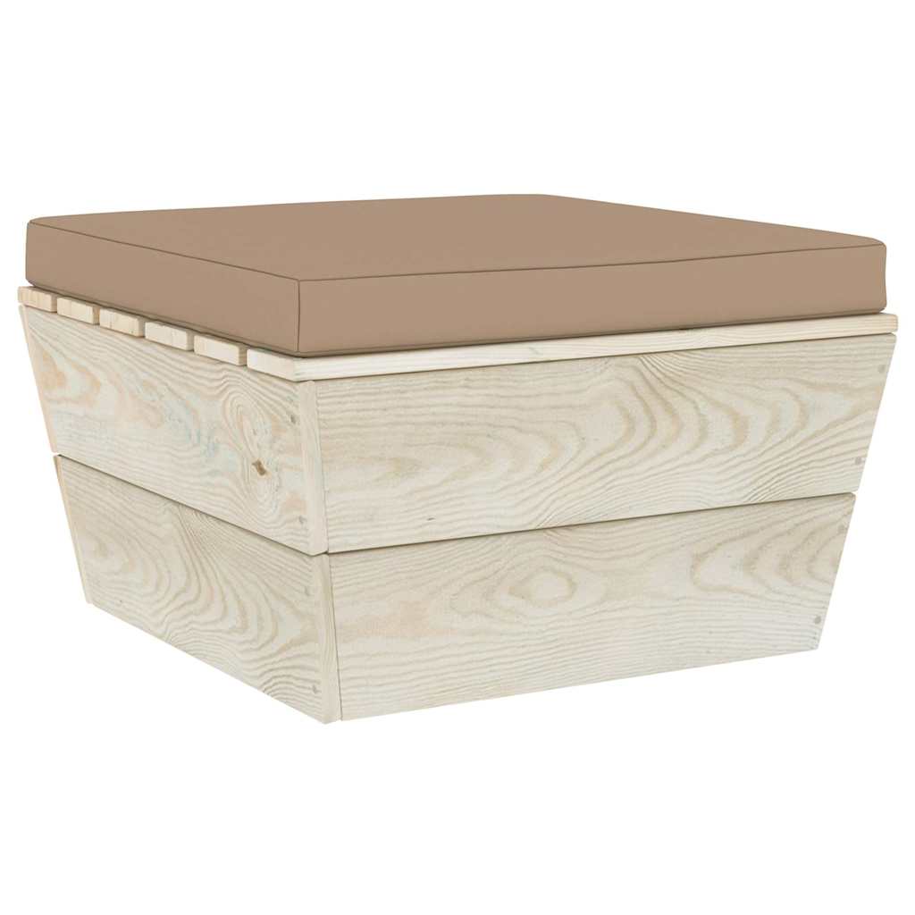 Μαξιλάρα Δαπέδου / Παλέτας Taupe 60 x 61,5 x 6 εκ. Υφασμάτινη - Pakobazaar