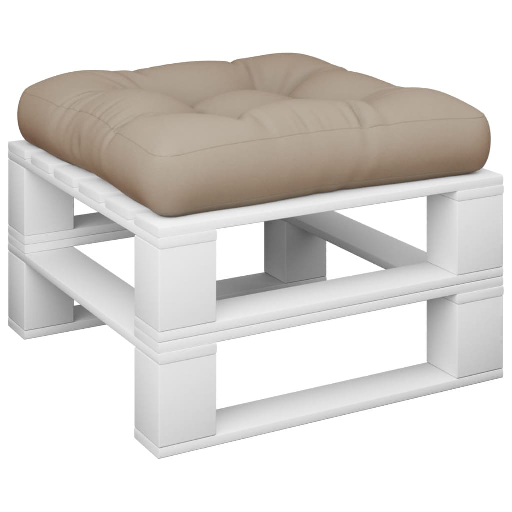 Μαξιλάρι Παλέτας Taupe 50 x 50 x 12 εκ. Υφασμάτινο