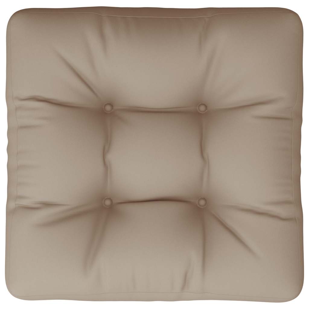 Μαξιλάρι Παλέτας Taupe 60 x 60 x 12 εκ. Υφασμάτινο - Pakobazaar