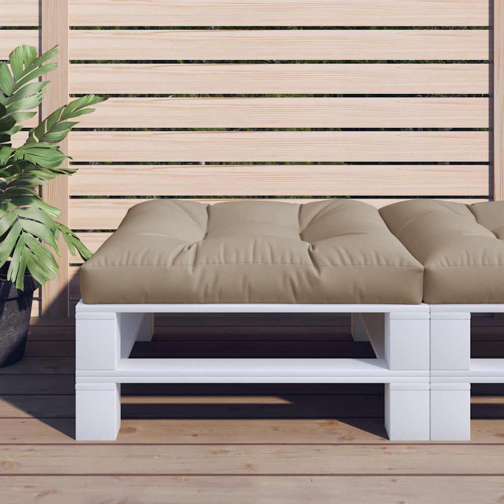 Μαξιλάρι Παλέτας Taupe 80 x 80 x 12 εκ. Υφασμάτινο