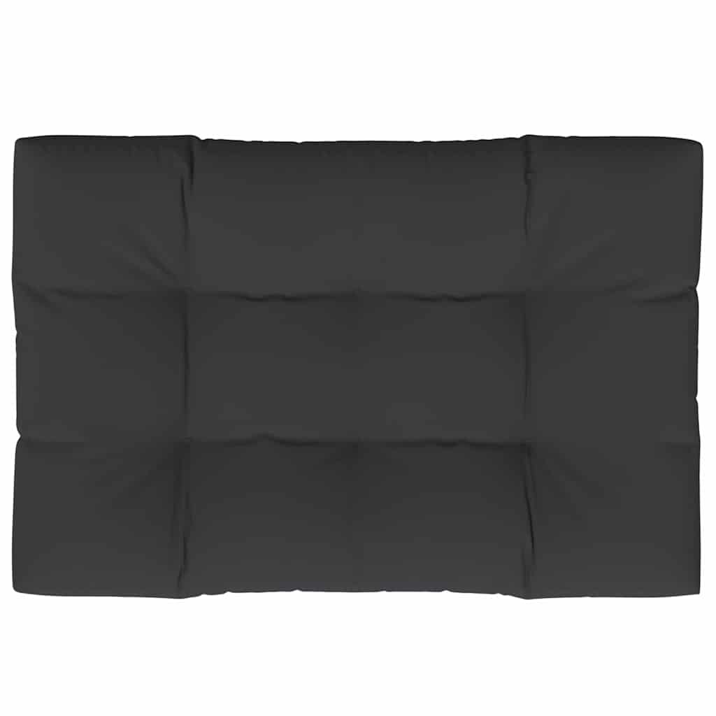 Μαξιλάρι Παλέτας Μαύρο 120 x 80 x 12 εκ. Υφασμάτινο