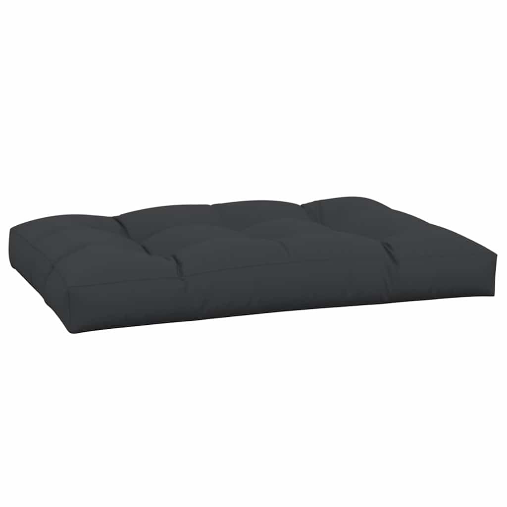 Μαξιλάρι Παλέτας Μαύρο 120 x 80 x 12 εκ. Υφασμάτινο