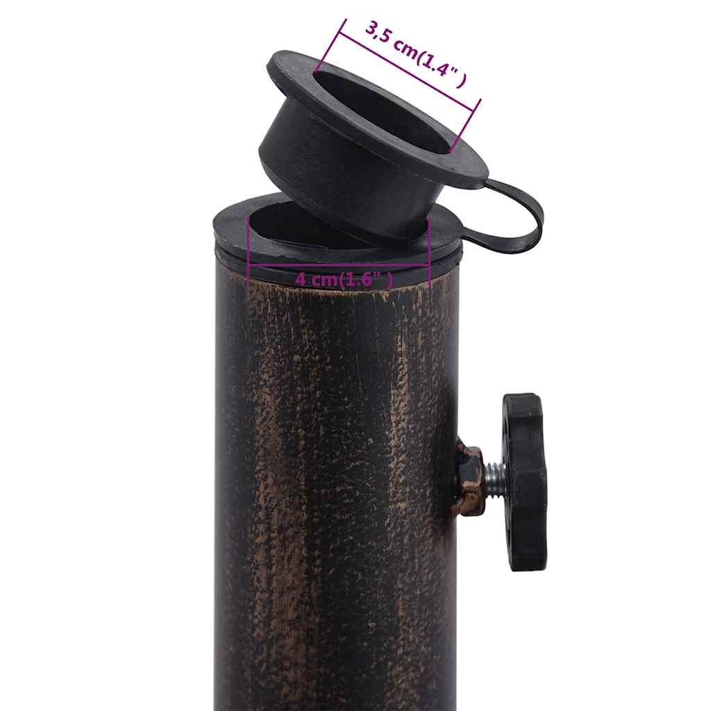 Βάση Ομπρέλας Μαύρη / Μπρονζέ 9 κ. 40 εκ. από Χυτοσίδηρο