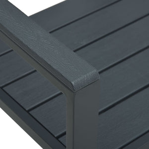 Παγκάκι Κήπου Γκρι με Όψη Ξύλου 120 εκ. από HDPE - Pakobazaar