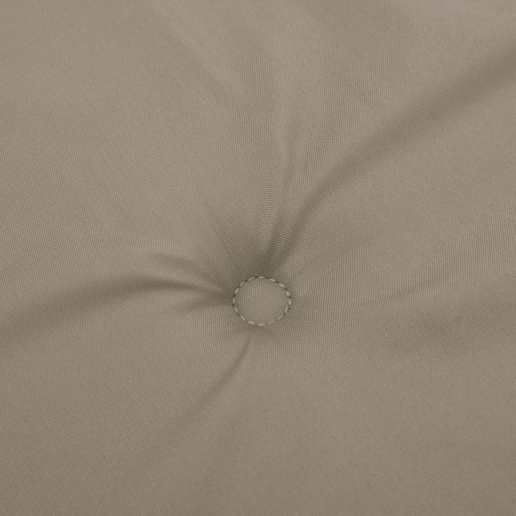 Μαξιλάρια Καρέκλας Κήπου με Πλάτη 4 τεμ. Taupe 120x50x3 εκ.
