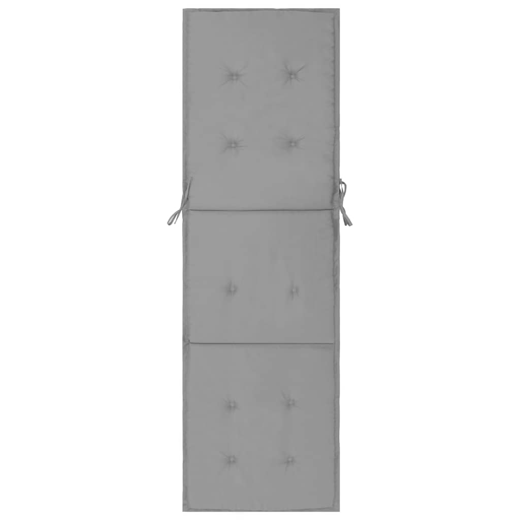 Μαξιλάρι Ξαπλώστρας Γκρι 180 x 55 x 3 εκ.