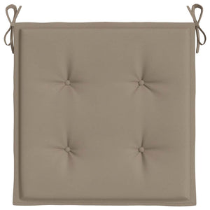 Μαξιλάρια Καρέκλας Κήπου 2 τεμ. Taupe 50x50x3 εκ. Oxford Ύφασμα