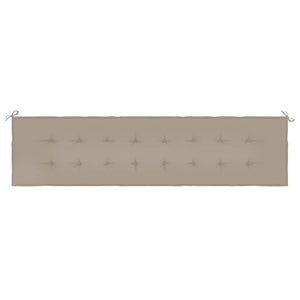 Μαξιλάρι Πάγκου Κήπου Taupe 200x50x3 εκ. Ύφασμα Oxford