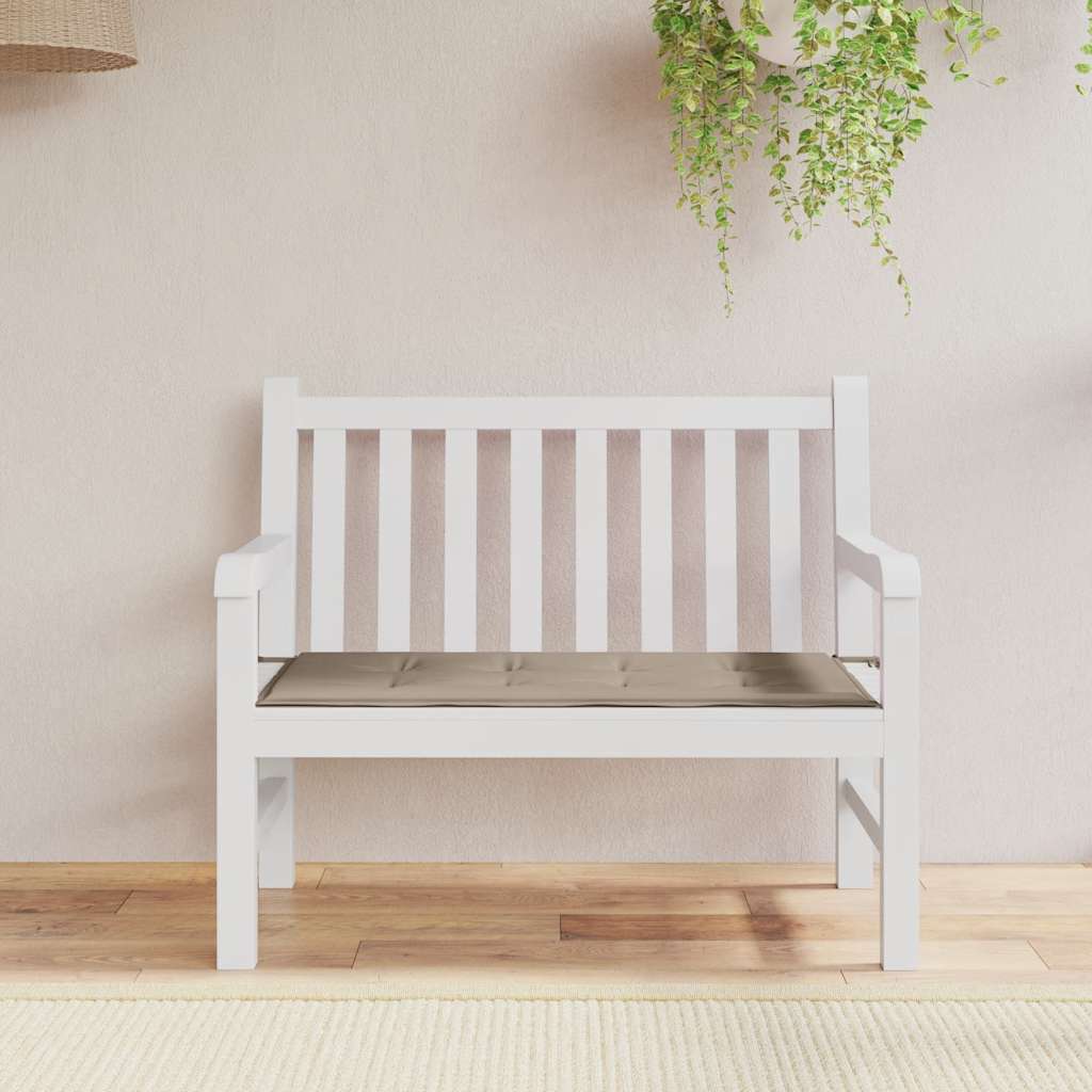 Μαξιλάρι Πάγκου Κήπου Taupe 100x50x4 εκ. Ύφασμα Oxford