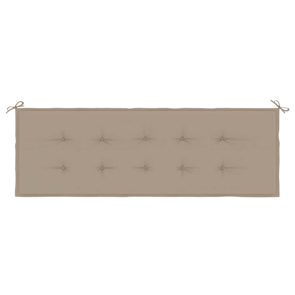 Μαξιλάρι Πάγκου Κήπου Taupe 150x50x4 εκ. Ύφασμα Oxford