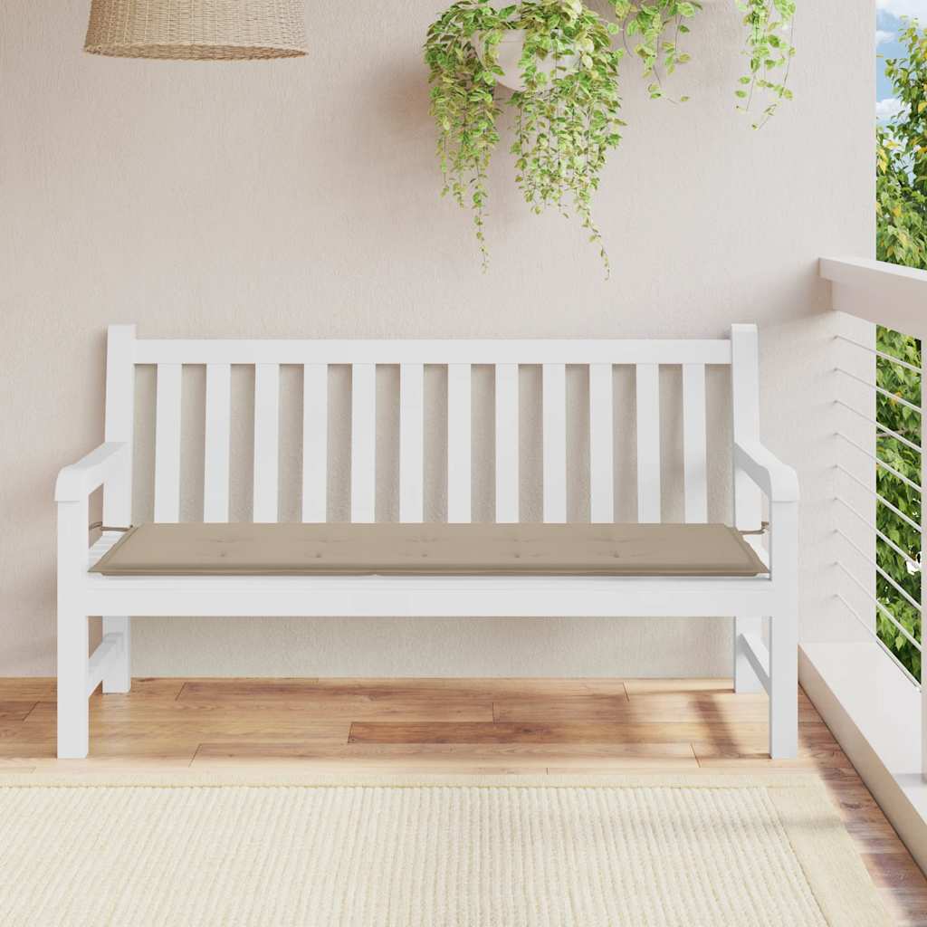 Μαξιλάρι Πάγκου Κήπου Taupe 150x50x4 εκ. Ύφασμα Oxford