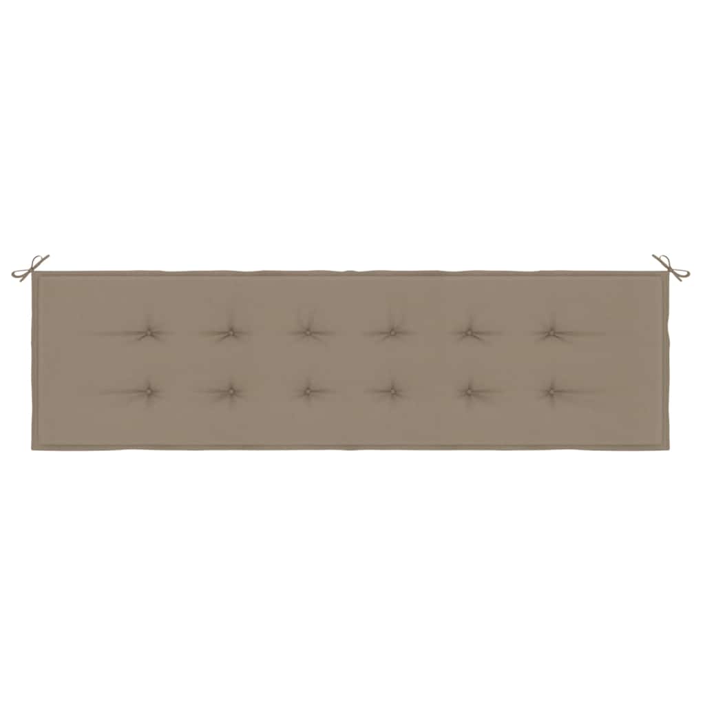 Μαξιλάρι Πάγκου Κήπου Taupe 180x50x4 εκ. Ύφασμα Oxford