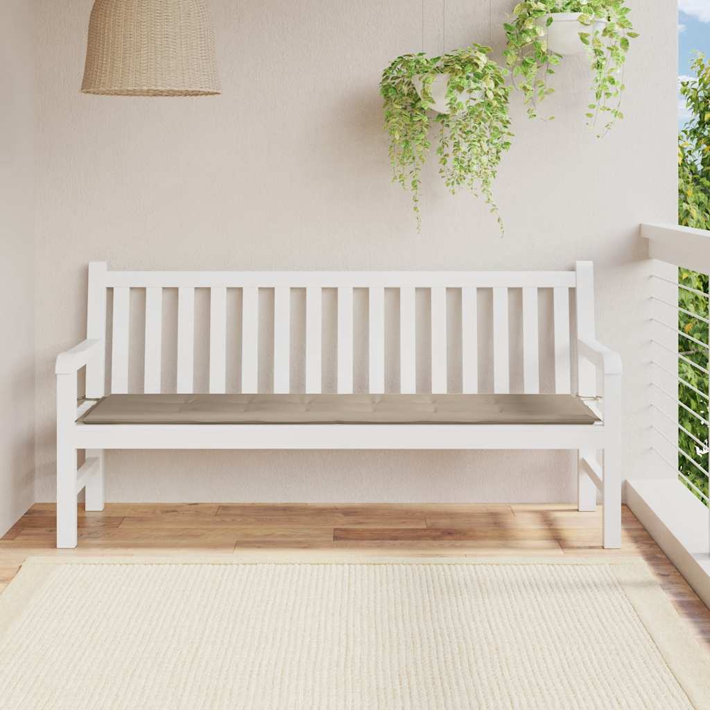 Μαξιλάρι Πάγκου Κήπου Taupe 180x50x4 εκ. Ύφασμα Oxford