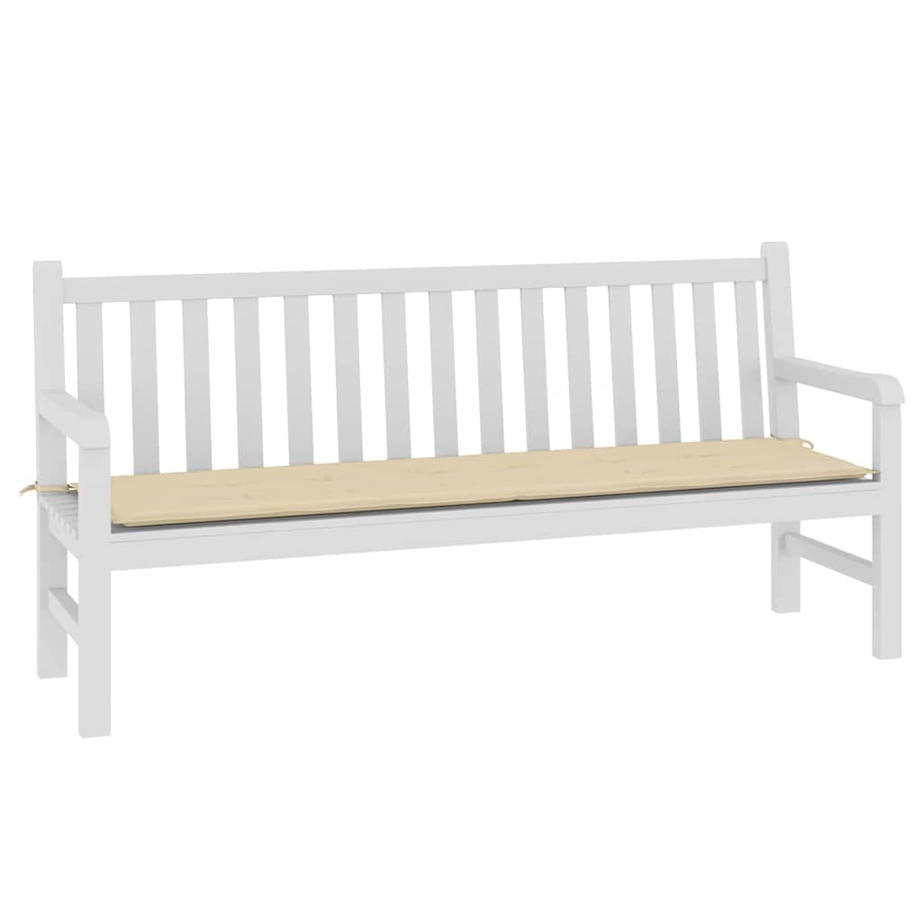 Μαξιλάρι Πάγκου Κήπου Μπεζ 180x50x3 εκ. Ύφασμα Oxford