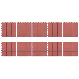 Πλάκα Κατασκευής 10 pcs Κόκκινο 30,5 x 30,5 x 2,2 εκ - Pakobazaar