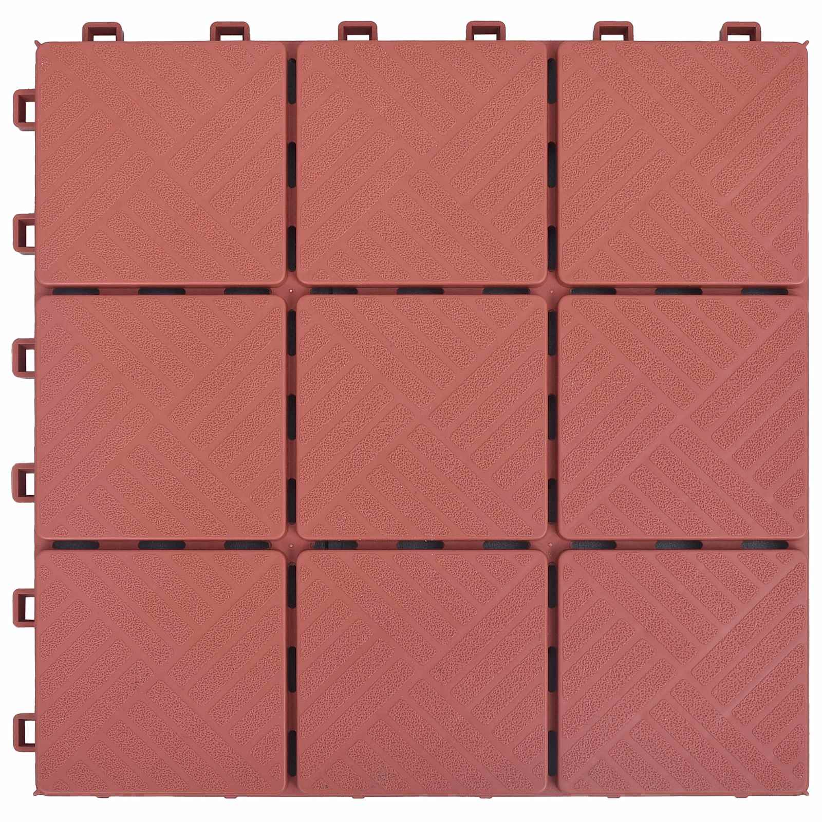 Πλάκα Κατασκευής 10 pcs Κόκκινο 30,5 x 30,5 x 2,2 εκ - Pakobazaar