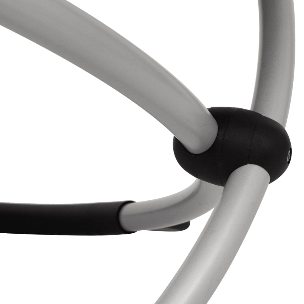 Ξαπλώστρα με Γεωμετρικό Σχήμα Εξωτερικού Χώρου Κρεμ Ατσάλινη