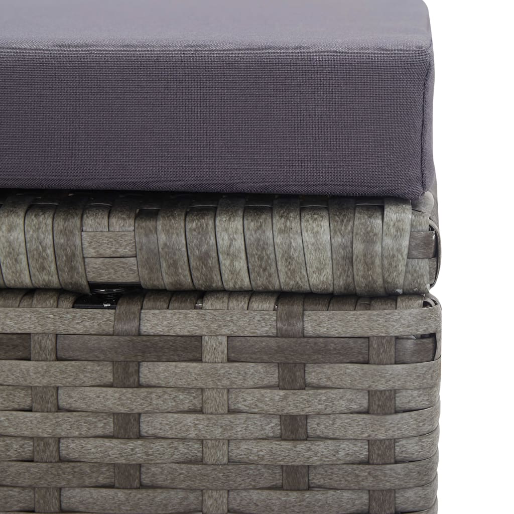 Σετ Τραπεζαρίας Εξ. Χώρου 5 τεμ Ανθρακί Συνθ. Ρατάν/Ακακία