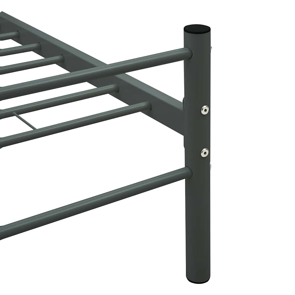 Πλαίσιο Κρεβατιού Γκρι 180 x 200 εκ. Μεταλλικό - PAKOBAZAAR