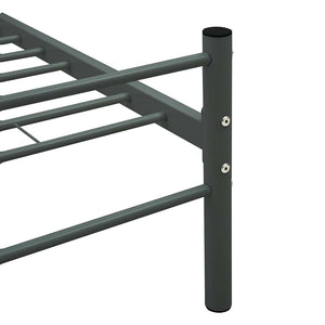 Πλαίσιο Κρεβατιού Γκρι 180 x 200 εκ. Μεταλλικό - PAKOBAZAAR