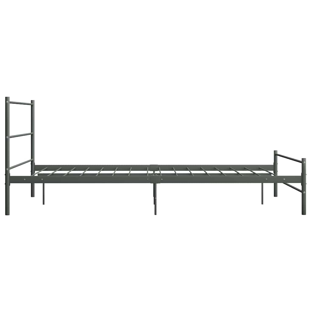 Πλαίσιο Κρεβατιού Γκρι 160 x 200 εκ. Μεταλλικό - PAKOBAZAAR