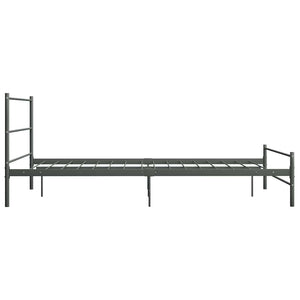 Πλαίσιο Κρεβατιού Γκρι 160 x 200 εκ. Μεταλλικό - PAKOBAZAAR