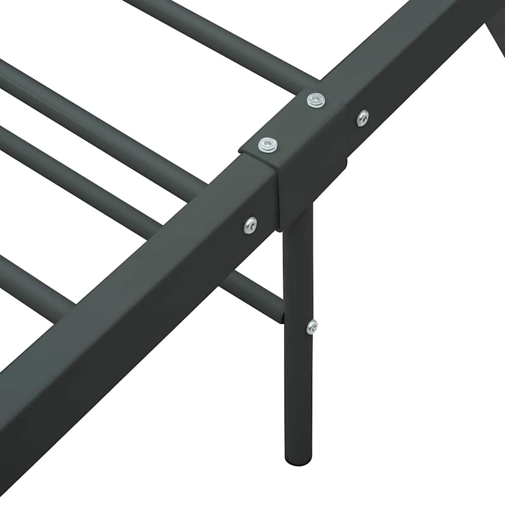 Πλαίσιο Κρεβατιού Γκρι 160 x 200 εκ. Μεταλλικό - PAKOBAZAAR