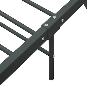 Πλαίσιο Κρεβατιού Γκρι 160 x 200 εκ. Μεταλλικό - PAKOBAZAAR