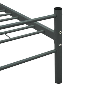 Πλαίσιο Κρεβατιού Γκρι 160 x 200 εκ. Μεταλλικό - PAKOBAZAAR