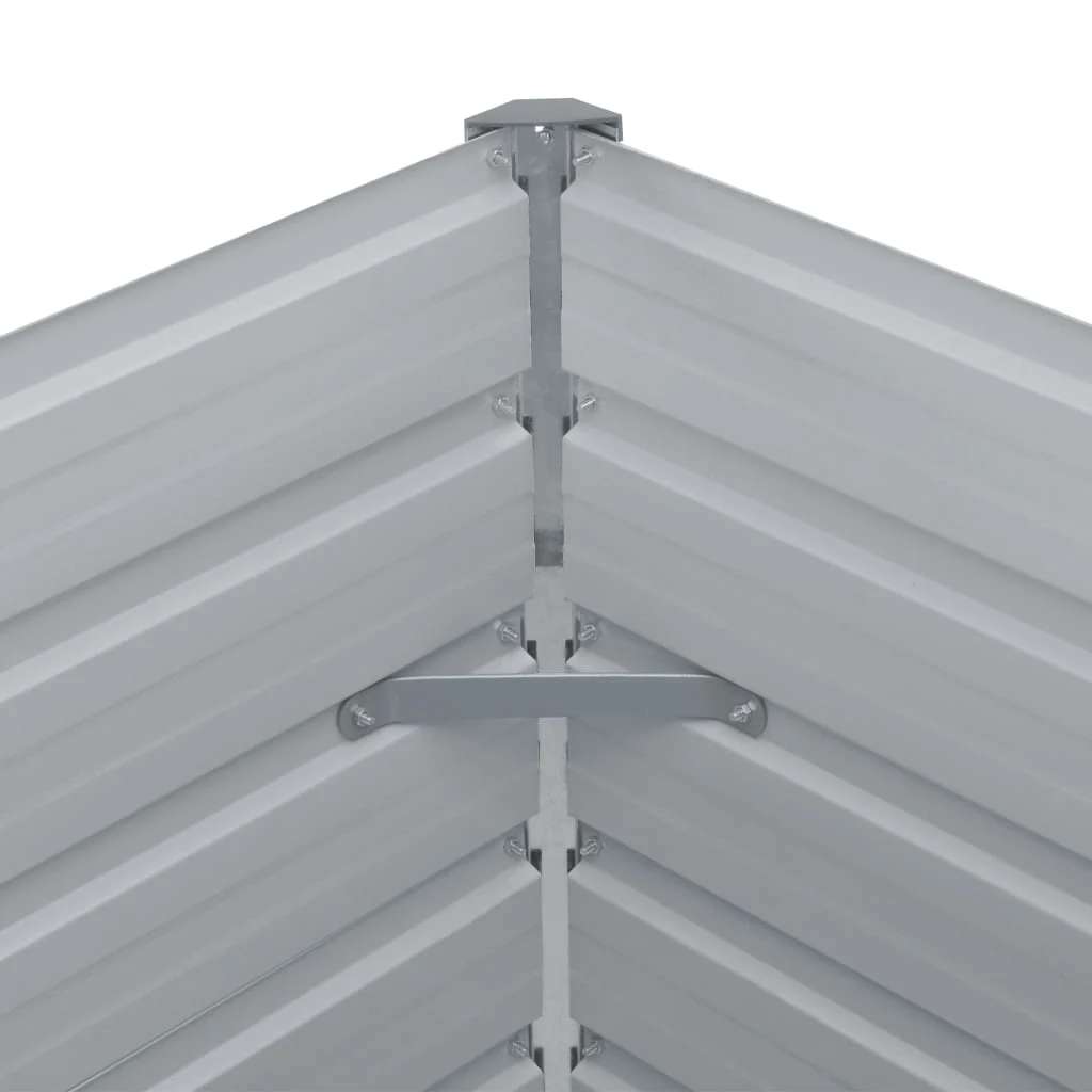 Ζαρντινιέρα Ψηλή Πράσινη 160x80x77 εκ. Γαλβανισμένος Χάλυβας - Pakobazaar