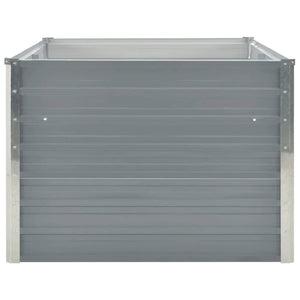 Ζαρντινιέρα Ψηλή Γκρι 160 x 80 x 45 εκ. Γαλβανισμένος Χάλυβας - Pakobazaar