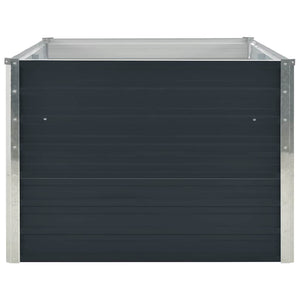 Ζαρντινιέρα Ψηλή Ανθρακί 160x80x45 εκ. Γαλβανισμένος Χάλυβας - Pakobazaar
