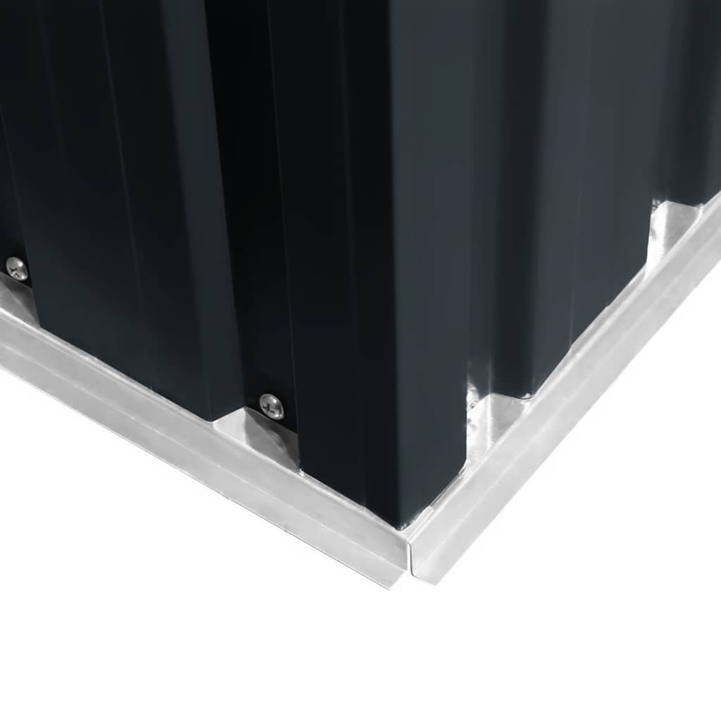 Αποθήκη Κήπου Ανθρακί 204 x 132 x 186 εκ. Ατσάλινη - Pakobazaar