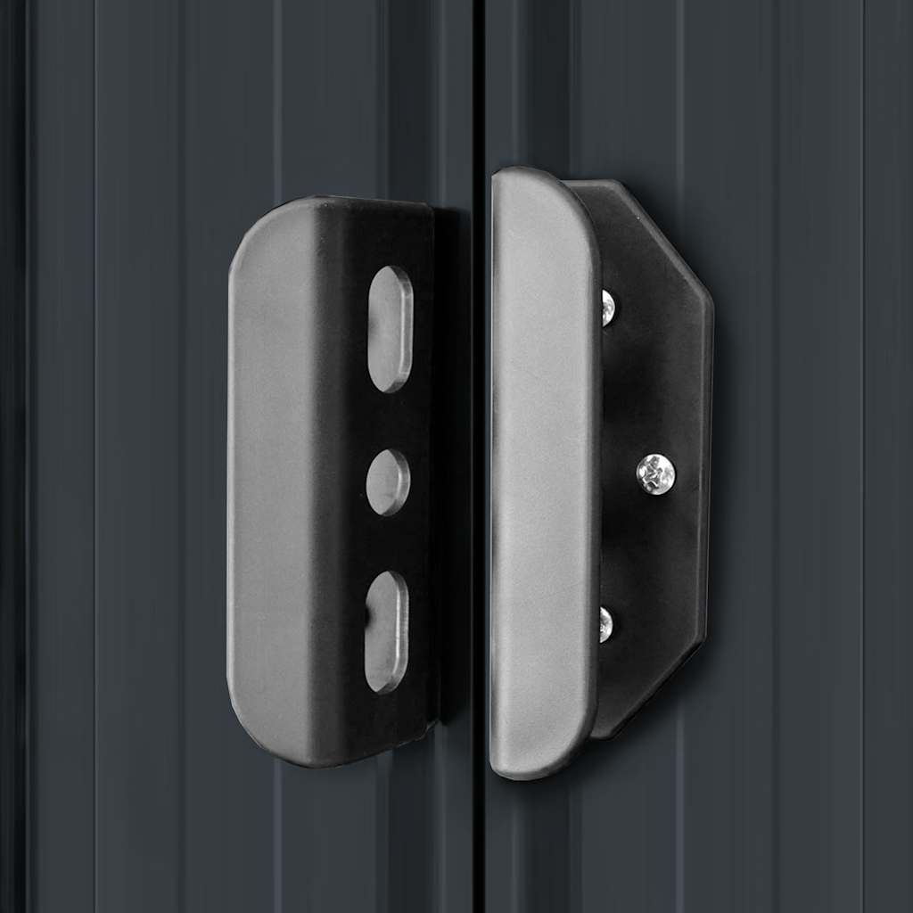 Αποθήκη Κήπου Ανθρακί 204 x 132 x 186 εκ. Ατσάλινη - Pakobazaar