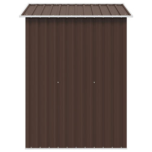 Αποθήκη Κήπου Καφέ 204 x 132 x 186 εκ. Ατσάλινη - Pakobazaar