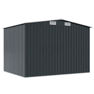 Αποθήκη Κήπου Ανθρακί 257 x 205 x 178 εκ. Ατσάλινη - Pakobazaar