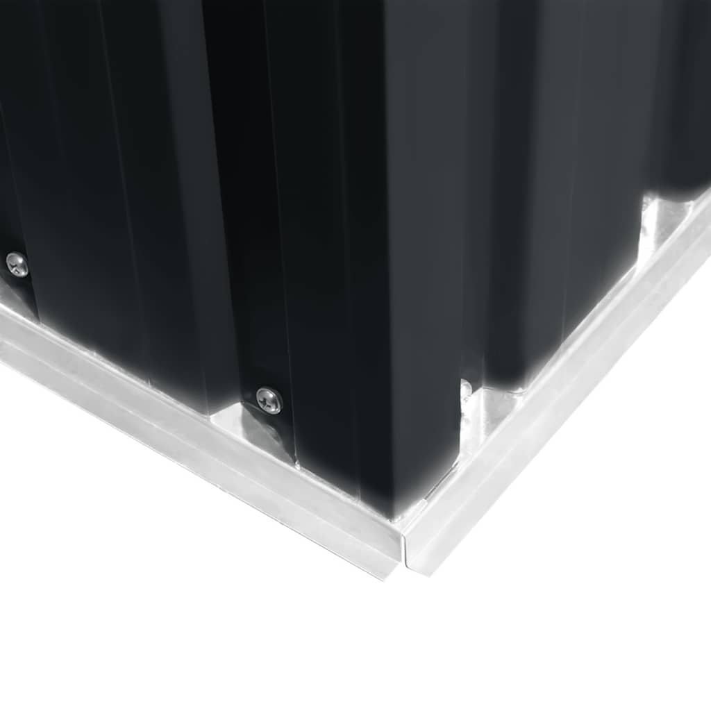 Αποθήκη Κήπου Ανθρακί 257 x 205 x 178 εκ. Ατσάλινη - Pakobazaar