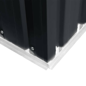 Αποθήκη Κήπου Ανθρακί 257 x 205 x 178 εκ. Ατσάλινη - Pakobazaar
