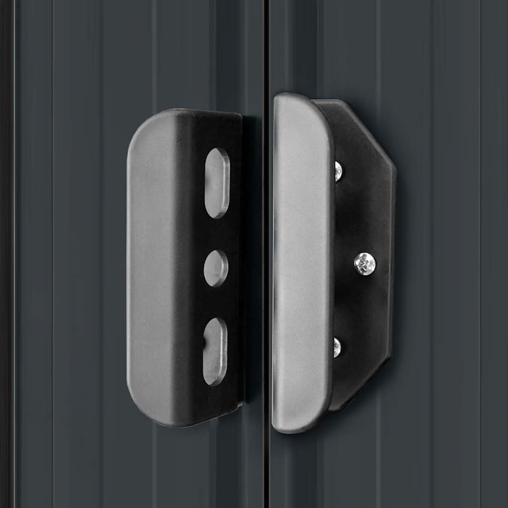 Αποθήκη Κήπου Ανθρακί 257 x 205 x 178 εκ. Ατσάλινη - Pakobazaar