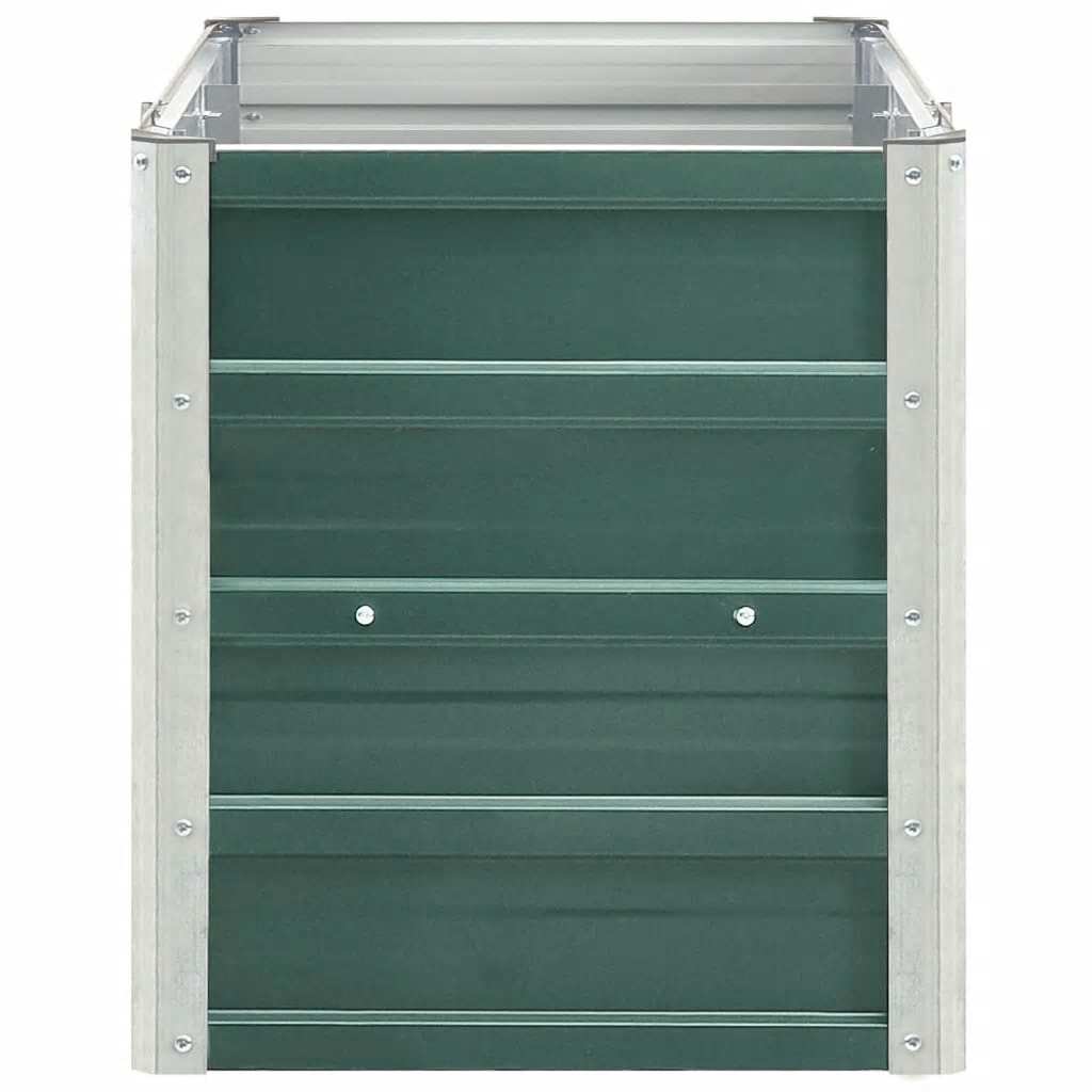 Ζαρντινιέρα Υπερυψωμένη Πράσινη 240x40x45 εκ. Γαλβαν. Χάλυβας - Pakobazaar