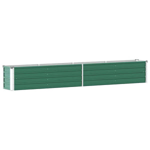 Ζαρντινιέρα Υπερυψωμένη Πράσινη 320x40x45 εκ. Γαλβαν. Χάλυβας