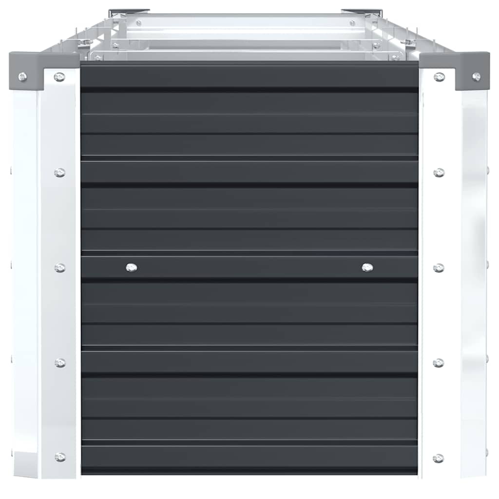 Ζαρντινιέρα Υπερυψωμένη Ανθρακί 320x40x45 εκ. Γαλβαν. Χάλυβας - Pakobazaar